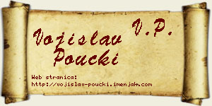 Vojislav Poučki vizit kartica